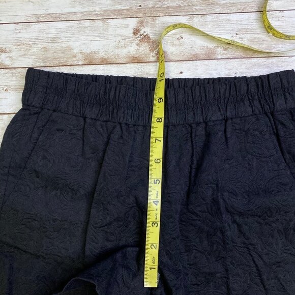 J Crew Black Jacquard Floral Print Pull On Shorts - Picture 8 of 10